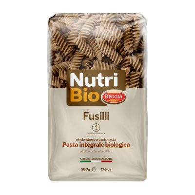 Økologisk Fullkorn Fusilli – Nutri Bio – 500 gram – Pasta Reggia