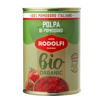Økologiske Finhakkede Tomater – Polpa – 400 gram – Rodolfi
